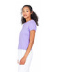 US Blanks Ladies' Short Sleeve Crop T-Shirt lilac ModelSide