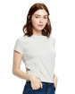 US Blanks Ladies' Short Sleeve Crop T-Shirt silver ModelSide