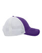 Pacific Headwear Vintage Trucker Snapback Cap purple/ white ModelSide