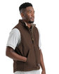 Berne Men's Heartland Sherpa-Lined Washed Duck Vest bark ModelQrt
