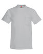Hanes Adult Workwear Pocket T-Shirt light steel FlatFront