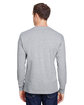 Hanes Adult Workwear Long-Sleeve Pocket T-Shirt light steel ModelBack