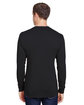 Hanes Adult Workwear Long-Sleeve Pocket T-Shirt black ModelBack