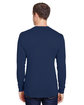 Hanes Adult Workwear Long-Sleeve Pocket T-Shirt navy ModelBack