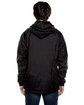 Beimar Drop Ship Unisex Nylon Full Zip Hooded Jacket black ModelBack