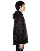 Beimar Drop Ship Unisex Nylon Full Zip Hooded Jacket black ModelSide
