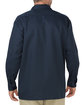 Dickies Men's FLEX Relaxed Fit Long-Sleeve Twill Work Shirt dark navy ModelBack