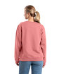 Berne Ladies' Crewneck Sweatshirt pink plume hthr ModelBack